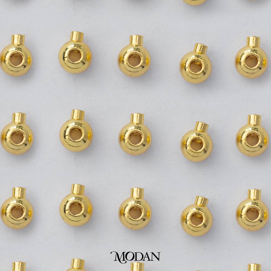 (5pcs) Cord Bead Stopper DIY Manik Aksesoris Hypoallergenic Gold Filled