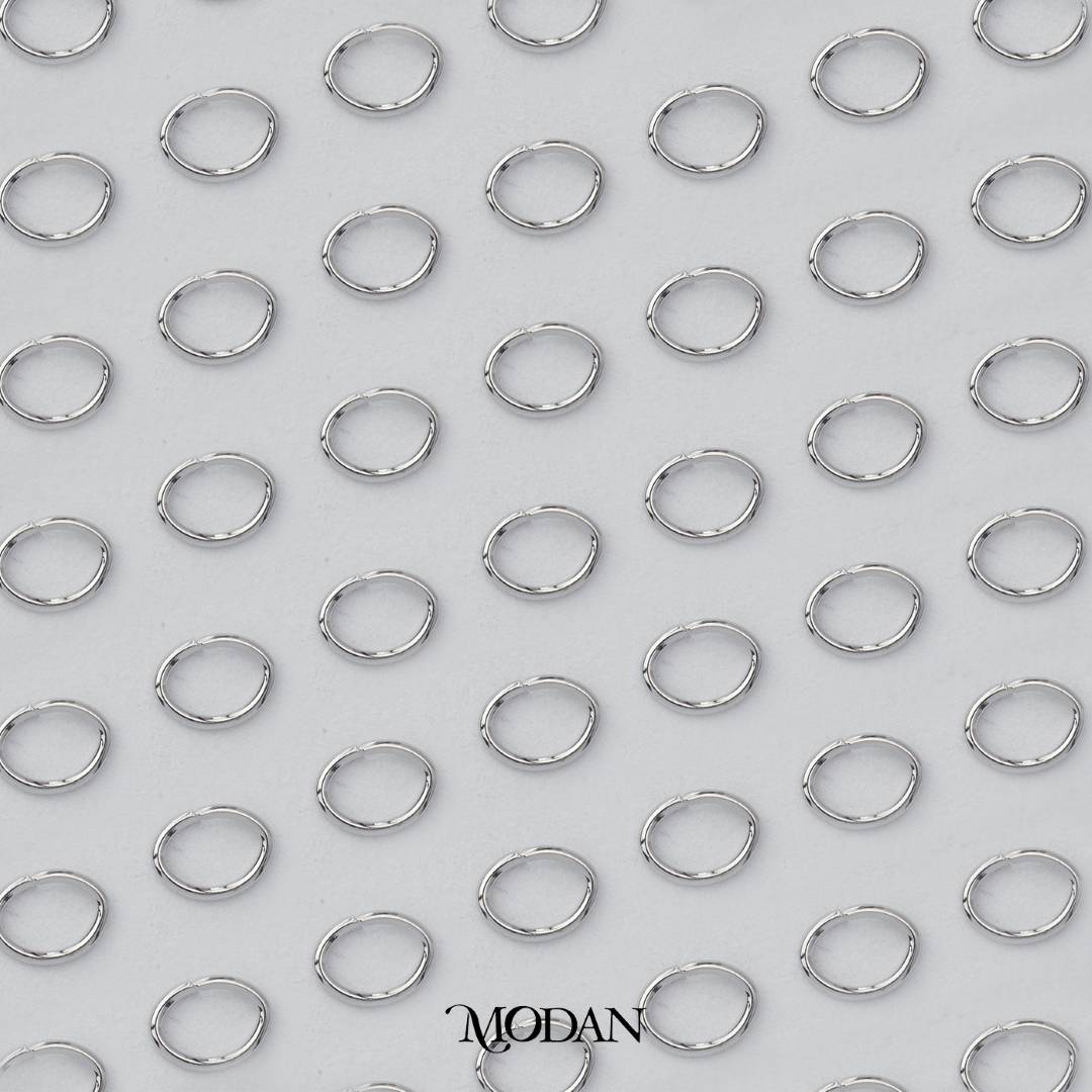 (30pcs) (2x2.5mm) Oval Jump Ring DIY Pengait Elips Hypoallergenic Gold Plated