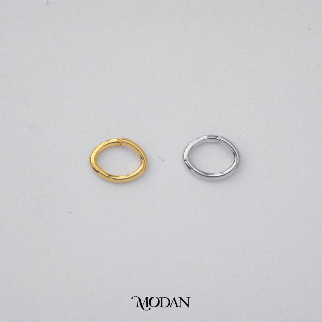(10 pcs) (3x4mm) Oval Jump Ring DIY Pengait Elips Hypoallergenic Gold Filled