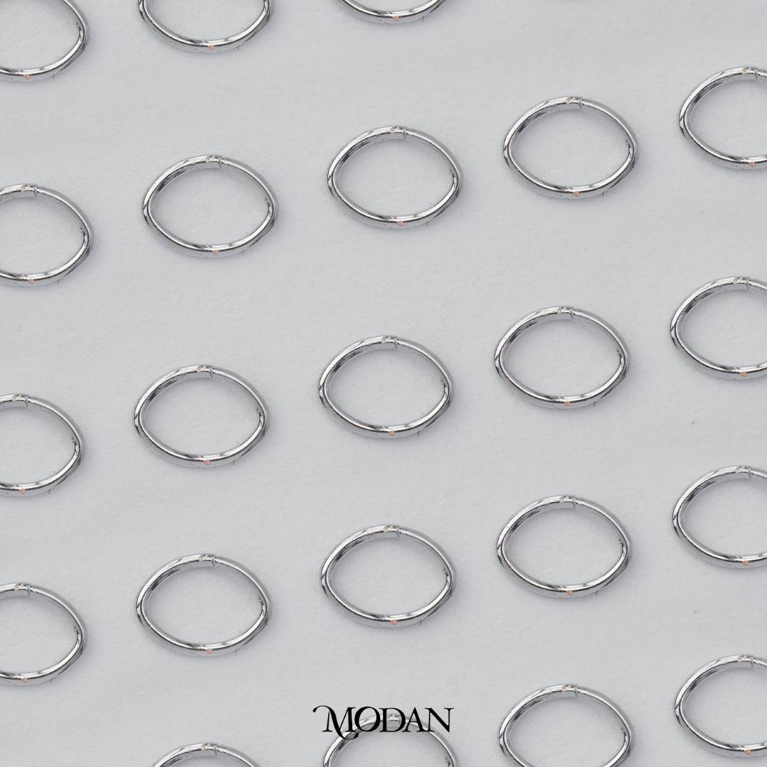 (20 pcs) (4x3mm) Oval Jump Ring DIY Pengait Elips Hypoallergenic Gold Plated