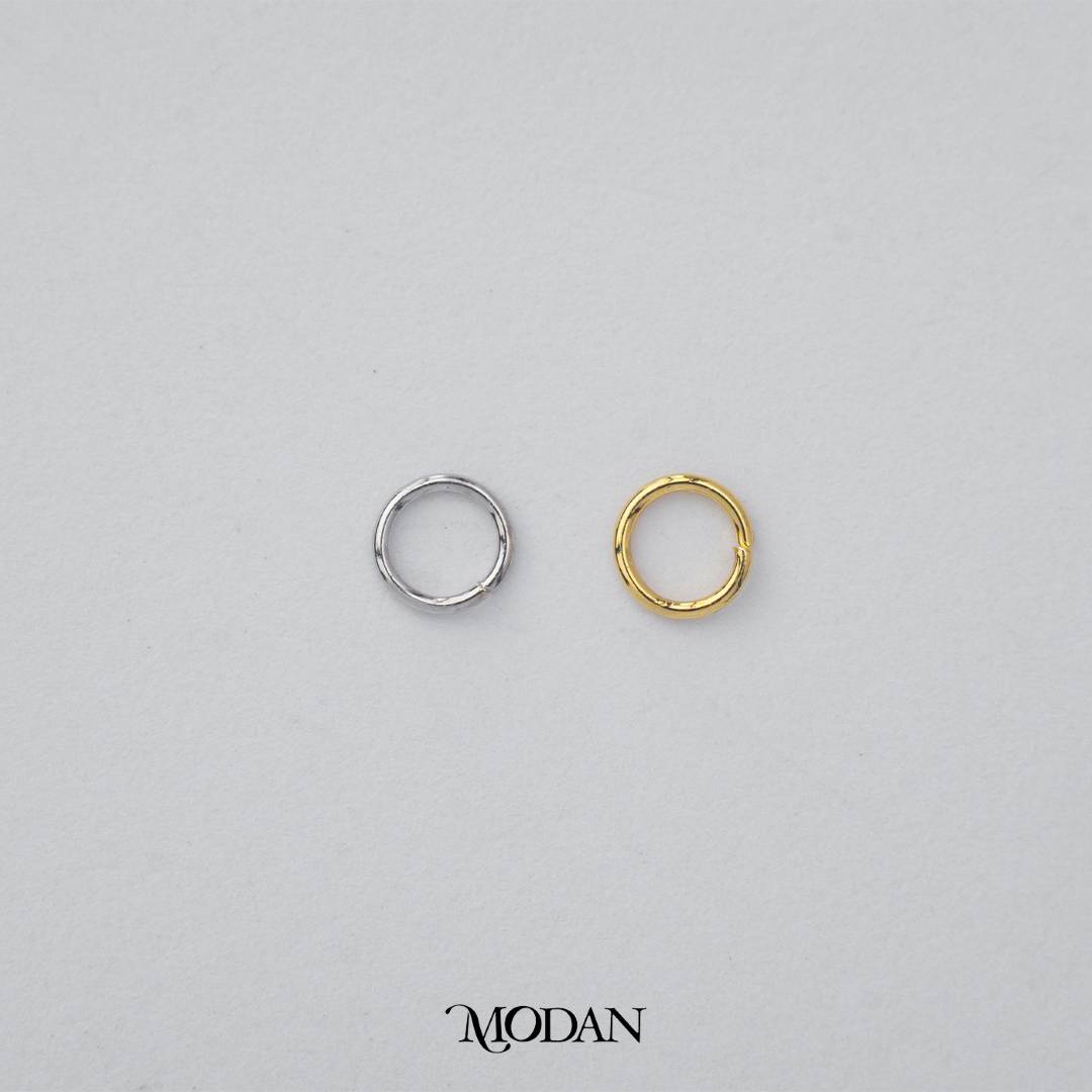 (20 pcs) (3mm) Jump O Ring DIY Pengait Elips Hypoallergenic Gold Plated