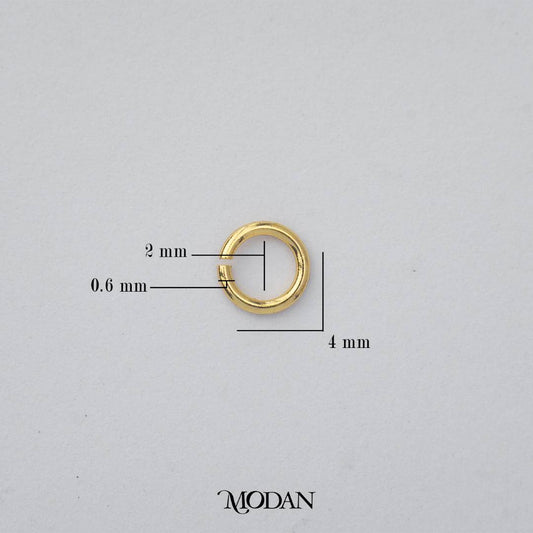 (10 pcs) (4mm) Jump Ring O DIY Pengait Elips Hypoallergenic Gold Filled