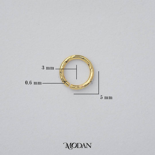 (10 pcs) (5mm) Jump Ring O DIY Pengait Elips Hypoallergenic Gold Filled