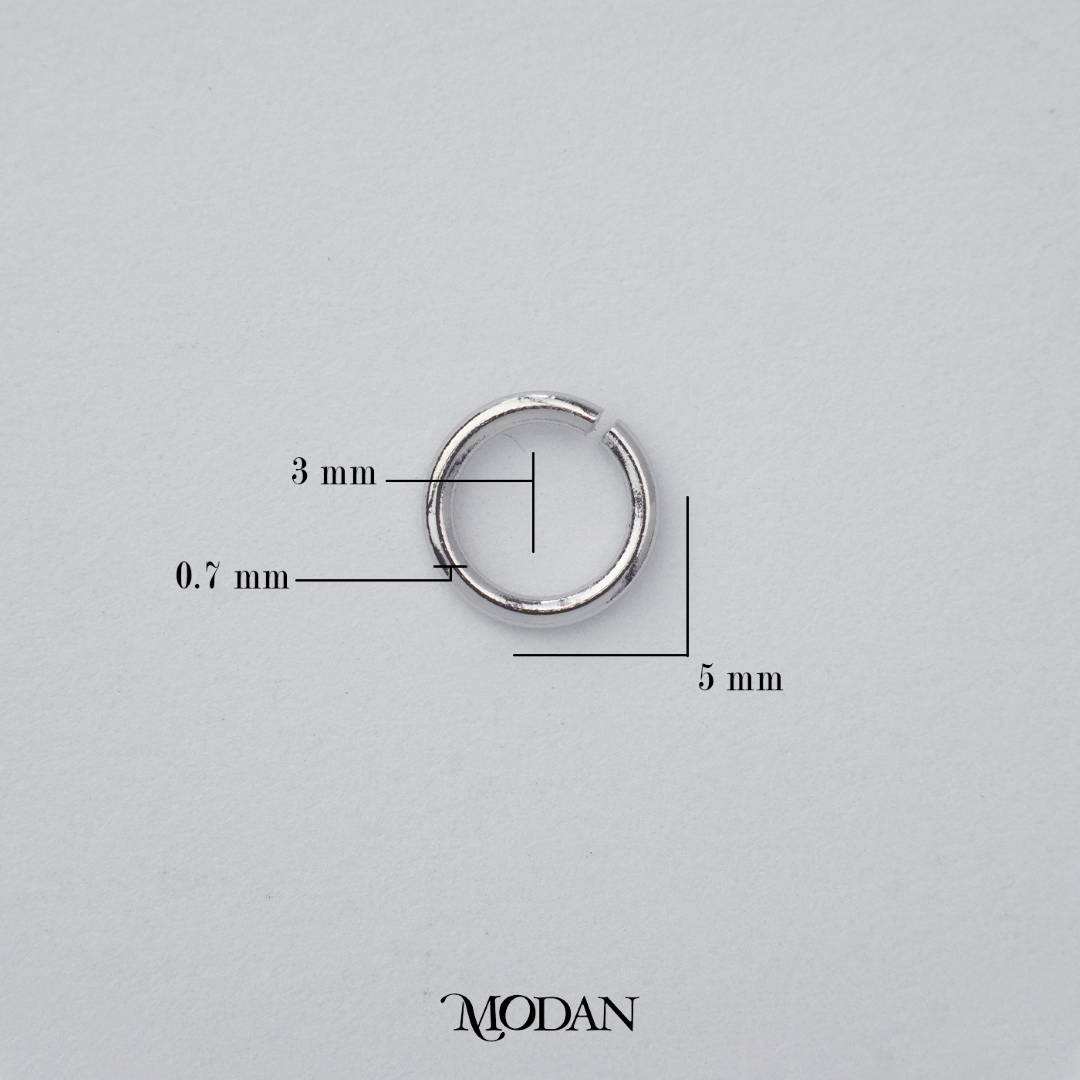 (10 pcs) (5mm) Jump Ring O DIY Pengait Elips Hypoallergenic Gold Filled