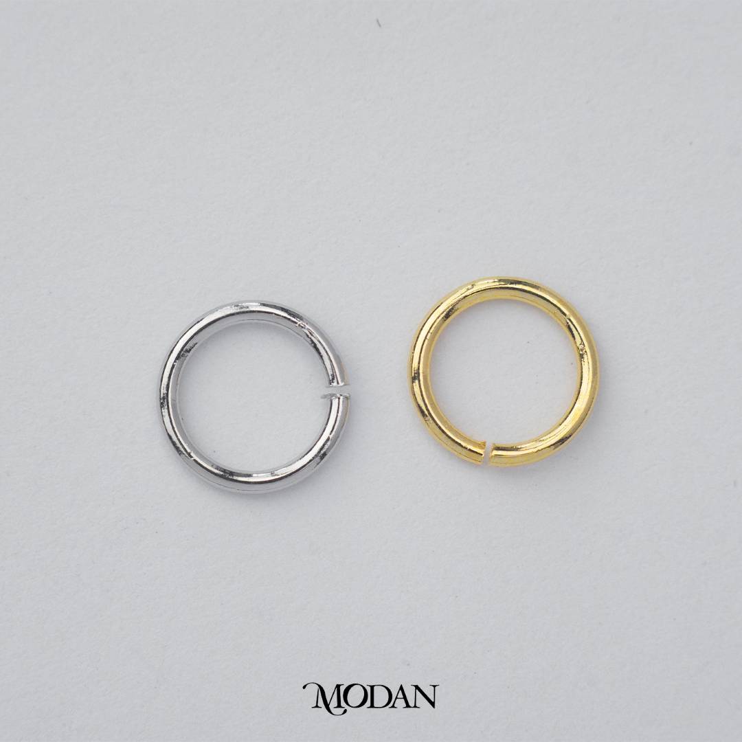 (10 pcs) (6mm) Jump Ring O DIY Pengait Elips Hypoallergenic Gold Filled