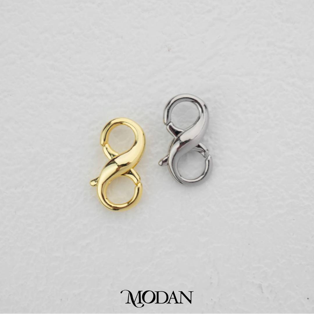 (18mm) Infinity Double Lobster Clasps DIY Pengait Kalung / Gelang Hypoallergenic Gold Filled