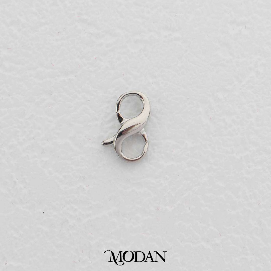 (13mm) Infinity Double Clasp DIY Necklace Closure Pengait Aksesoris Hypoallergenic Gold Filled