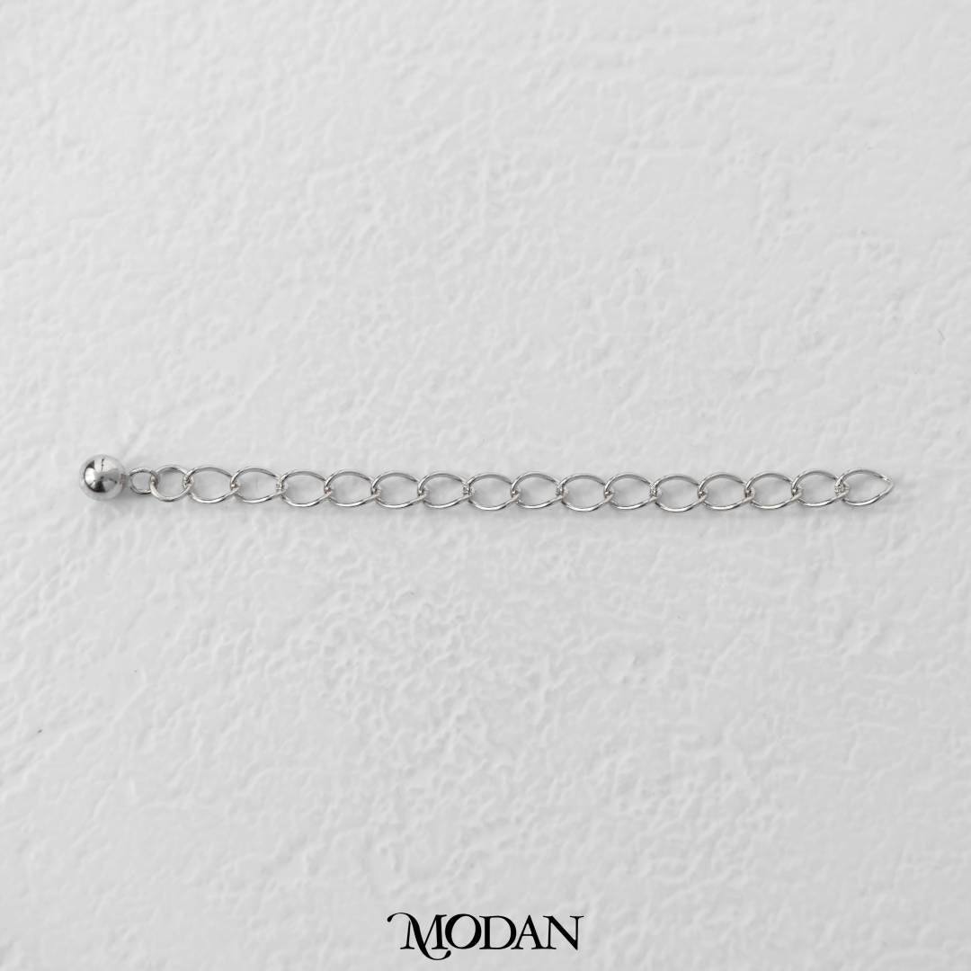 Extender Round DIY Tambahan Gelang/Kalung Silver Bentuk Bulat Hypoallergenic S925 Sterling Silver