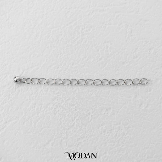 Extender Round DIY Tambahan Gelang/Kalung Silver Bentuk Bulat Hypoallergenic S925 Sterling Silver