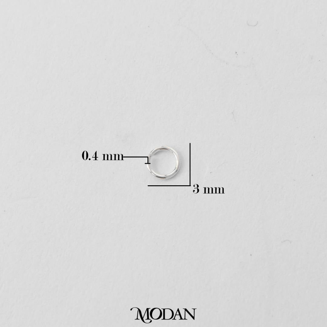 (5pcs) (3mm) Jump Ring O DIY Pengait Aksesoris Kalung/Gelang Bentuk Bulat Hypoallergenic S925 Sterling Silver