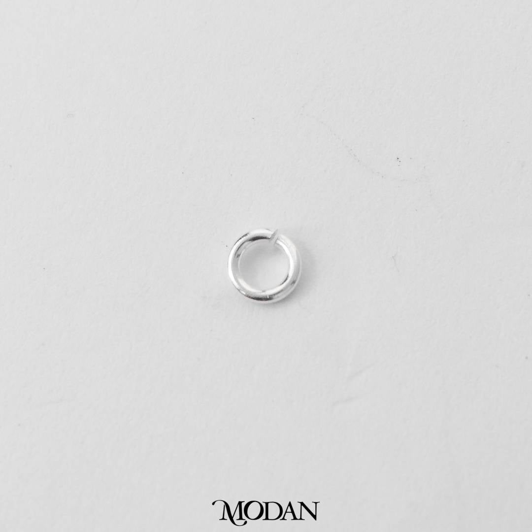 (5pcs) (4mm) Jump Ring O DIY Pengait Aksesoris Kalung/Gelang Bentuk Bulat Hypoallergenic S925 Sterling Silver