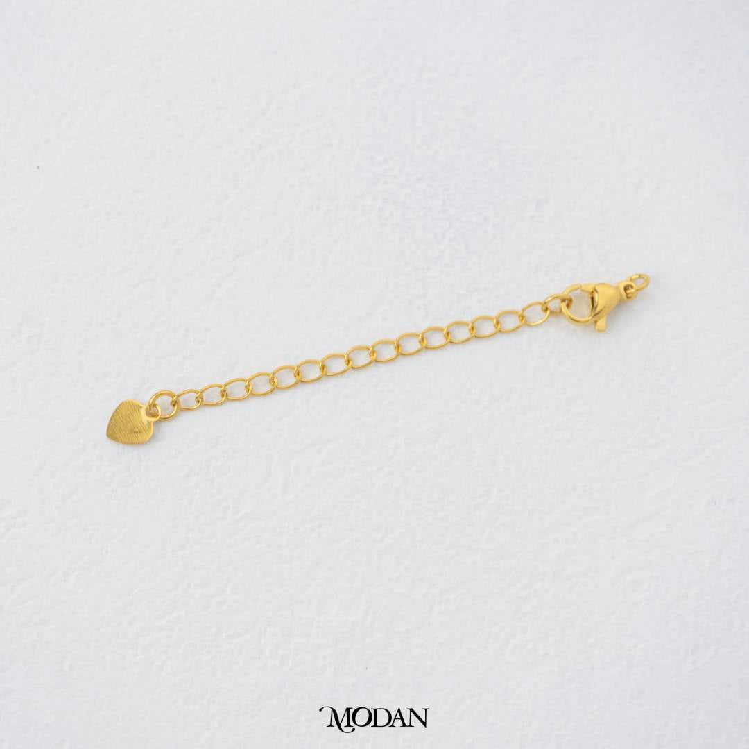Extender Lobster Clasp Love Heart DIY Pengait, Rantai Tambahan Kalung/Gelang Hypoallergenic Gold Filled
