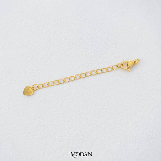 Extender Lobster Clasp Love Heart DIY Pengait, Rantai Tambahan Kalung/Gelang Hypoallergenic Gold Filled