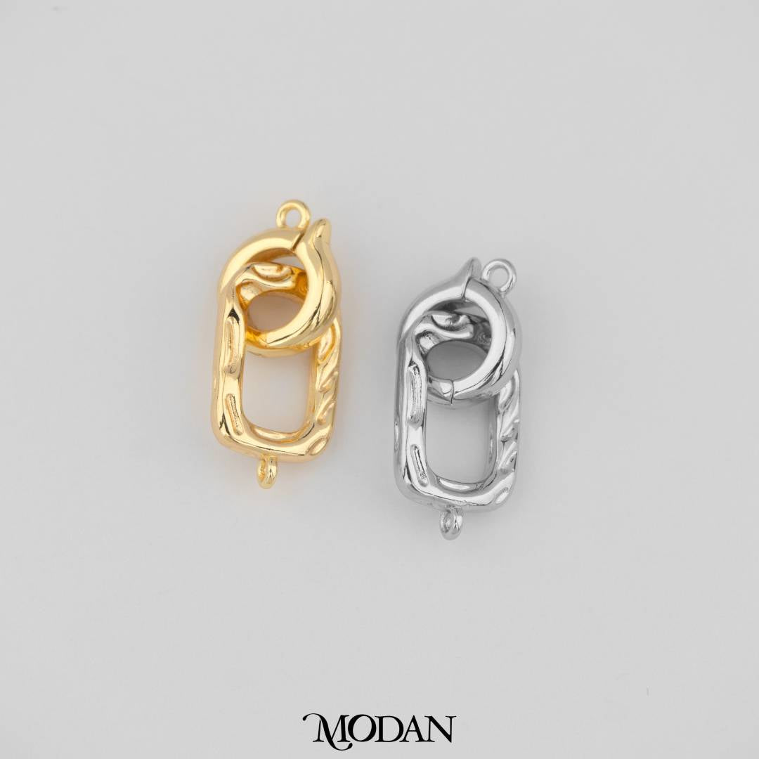 Snap Latch Findings Clasp in Gold and Silver DIY Buka Tutup Pengait Kalung Hypoallergenic Gold Filled