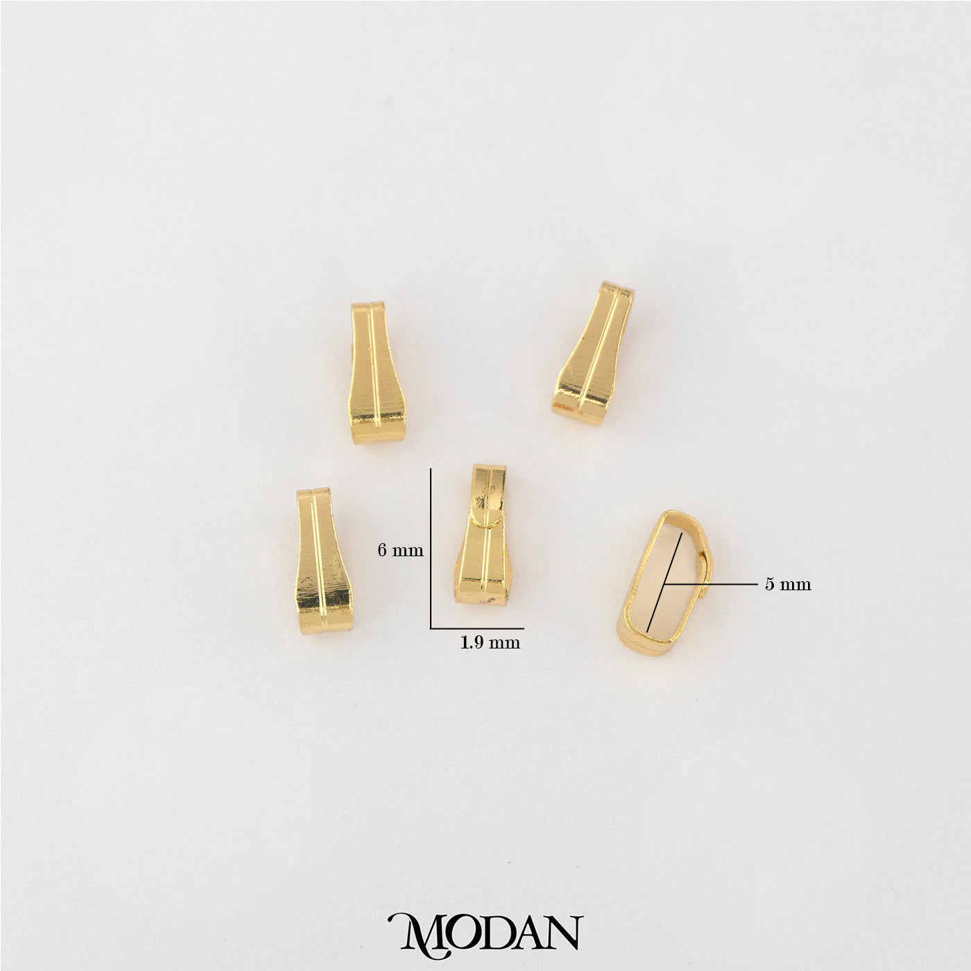 (5pcs) Plain Pendant Hook DIY Pengait Liontin Kalung Hypoallergenic Gold Filled