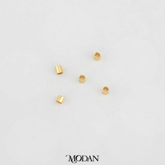 (20pcs) 1mm Crimp Tube Beads DIY Stopper Merica Tabung Hypoallergenic Gold Filled