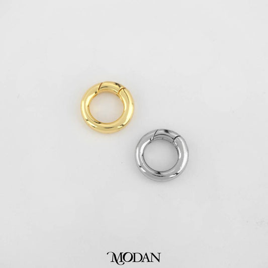Spring O Push Gate in Gold and Silver DIY Pengait Bulat Kalung/Gelang Hypoallergenic Gold Filled