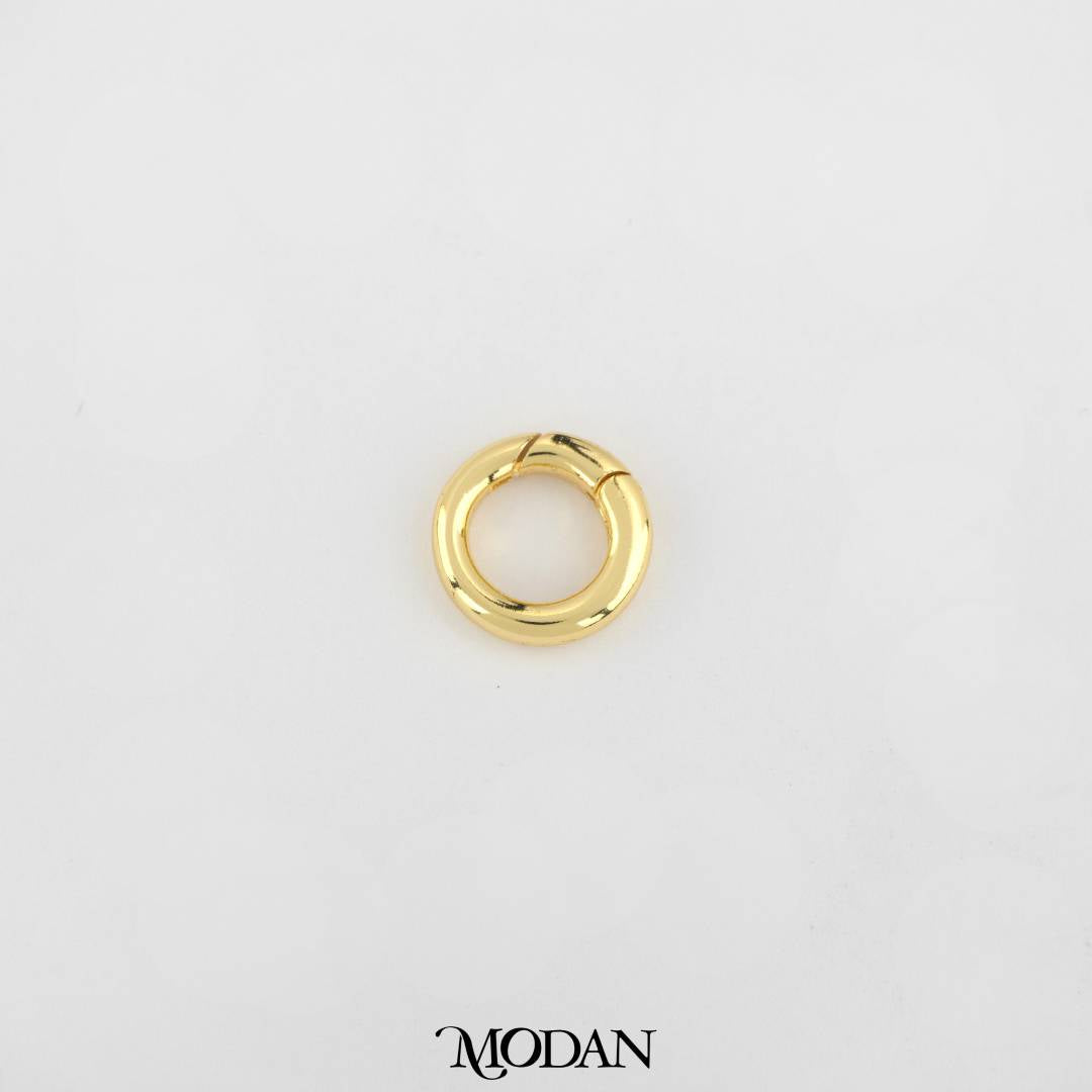Spring O Push Gate in Gold and Silver DIY Pengait Bulat Kalung/Gelang Hypoallergenic Gold Filled
