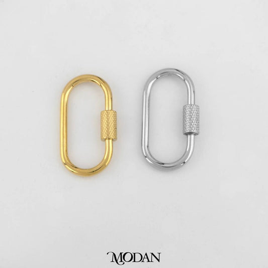 26mm Rectangular Carabiner DIY Pengait Kalung/Gelang Karabiner Hypoallergenic Gold Filled