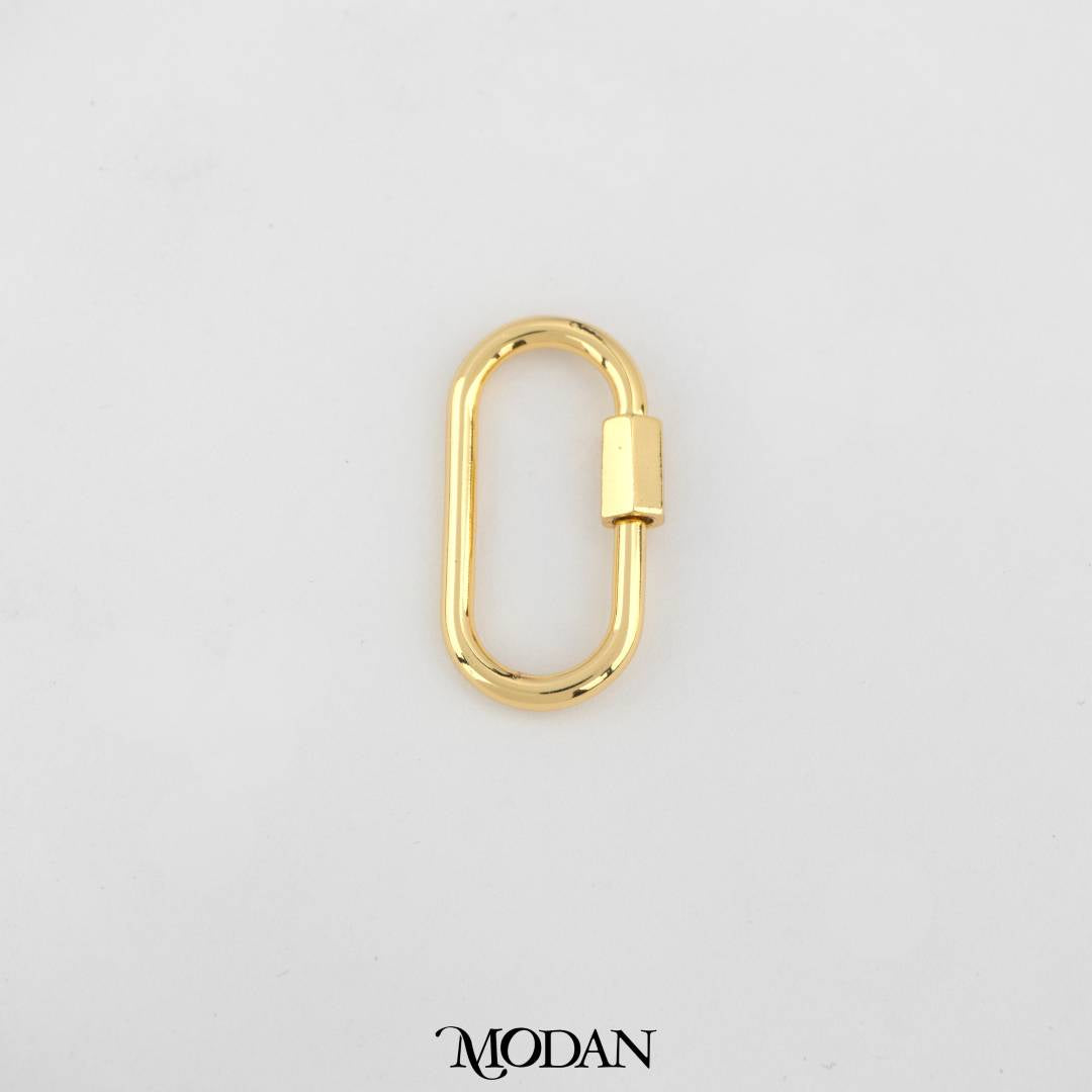 24mm Rectangular Carabiner DIY Pengait Kalung/Gelang Karabiner Hypoallergenic Gold Filled