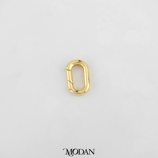 15mm Oval Push Gate Clasp DIY Pengait Kalung/Gelang Oval Hypoallergenic Gold Filled