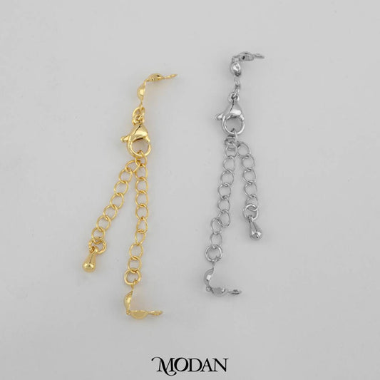 5cm Extender Chain With Crimp Beads Knot DIY Rantai Tambahan dan Kodokan Kalung/Gelang Hypoallergenic Gold Filled