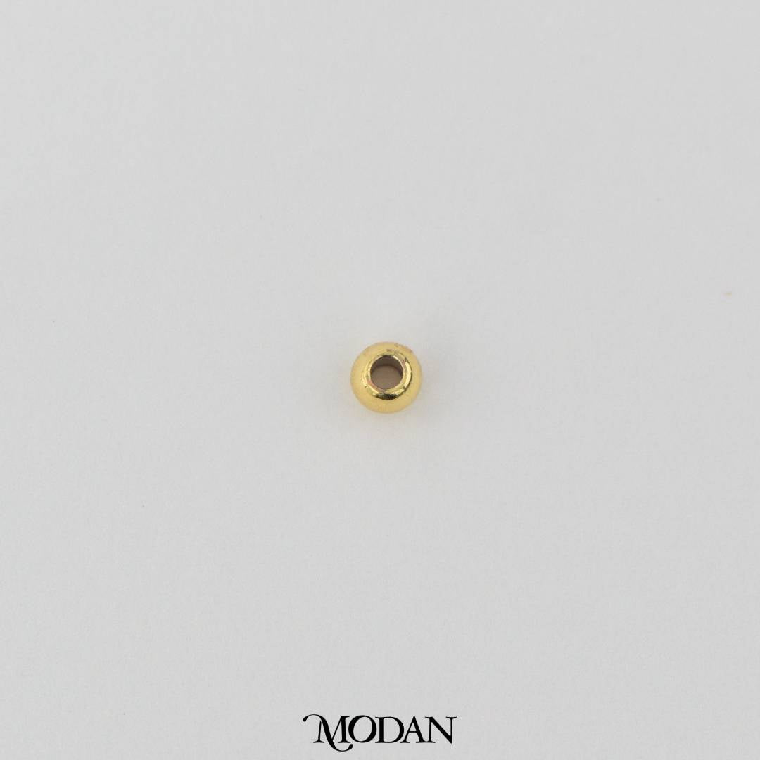 (50pcs) 3mm Colorful Round Spacer Beads DIY Pembatas Manik Gelang/Kalung Hypoallergenic Gold Filled