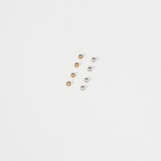 (1 gram) (1.5mm) Crimp Beads Stopper DIY Closure Merica Bulat Hypoallergenic Stainless Steel