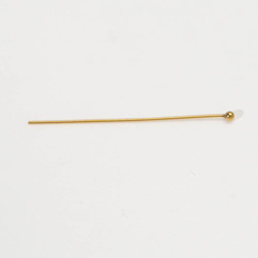 (20 pcs) (40mm) Head Pins Ball DIY Closure Point Paku Pentul Hypoallergenic Stainless Steel