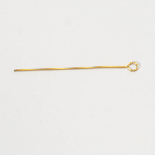 (20 pcs) (40mm) Eye Pins DIY Closure Paku 9 Hypoallergenic Stainless Steel
