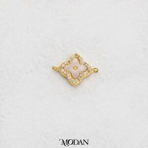Mother of Pearl Star Connector with Zirconia