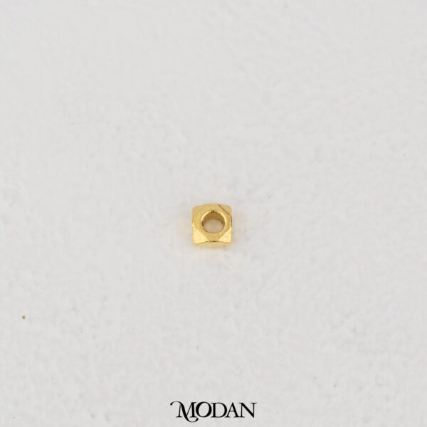Mini Plain Square Bead Charm