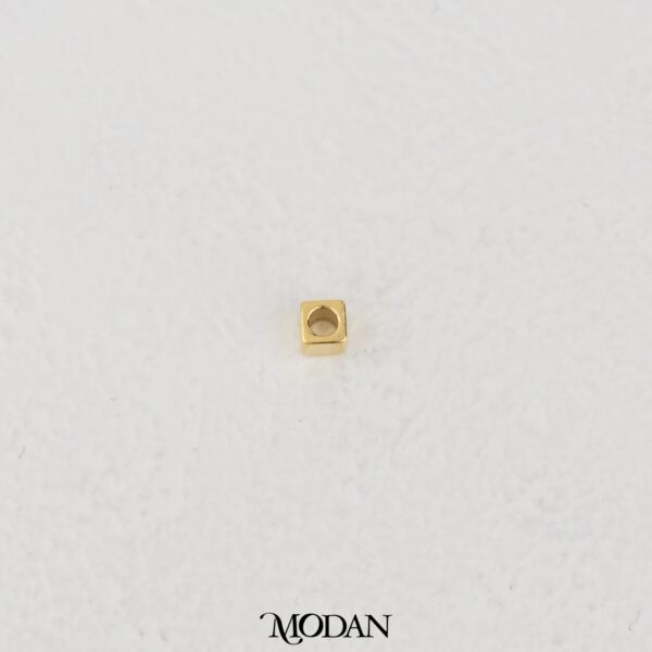 Mini Plain Cube Bead Charm