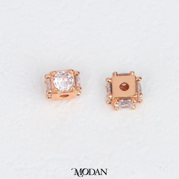 Mini Sparkling Cube Beads Charm