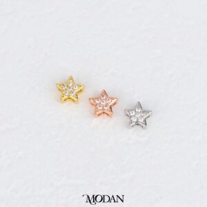 Mini Celestial Sparkling Star Bead Charm