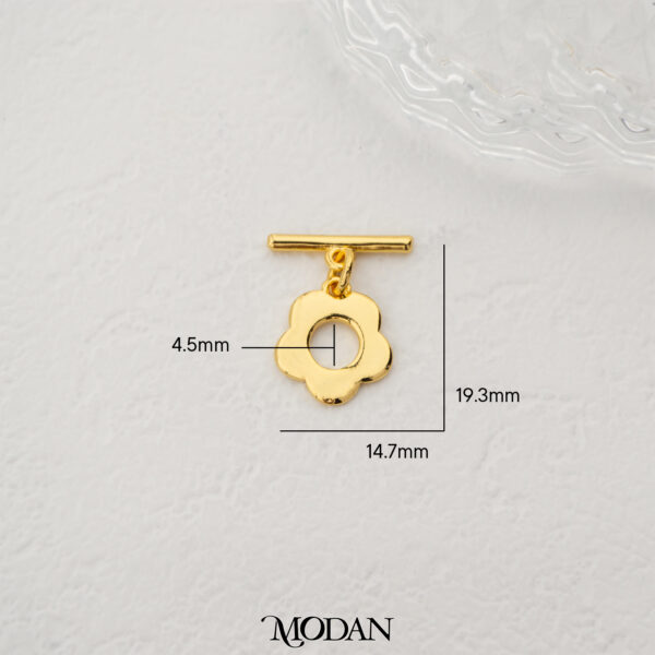 Flower Toggle Clasp Pengait Gelang Bunga DIY Aksesoris