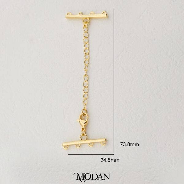 Layered Necklace Detangler Clasp 2/3 Chain - Kaitan Layering 2/3 Rantai Kalung Premium Gold Filled DIY Accessories