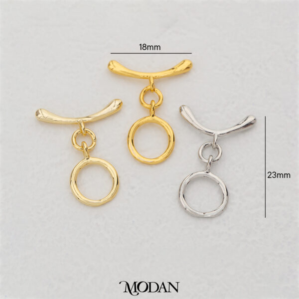 Round Curved Bar Toggle Clasp