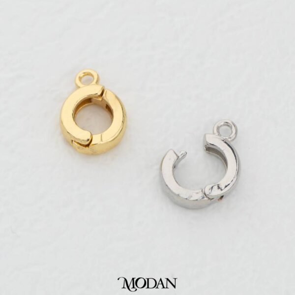 Round Clasp Open Lock Pengait Buka Tutup Kalung Gelang For DIY Jewelry Accessories Making
