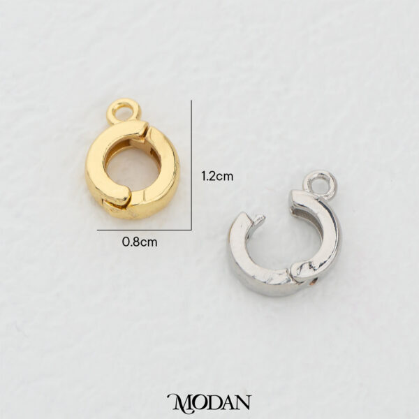 Round Clasp Open Lock Pengait Buka Tutup Kalung Gelang For DIY Jewelry Accessories Making