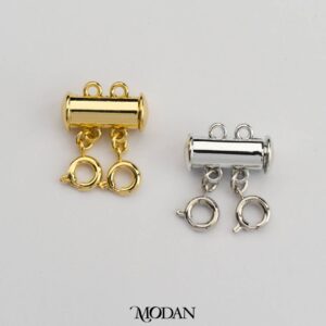 Layered Necklace Detangler Clasp 2 Strands - Kaitan Layering 2 Kalung dengan Pengait Premium Gold Filled DIY Accessories