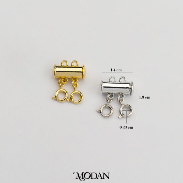 Layered Necklace Detangler Clasp 2 Strands - Kaitan Layering 2 Kalung dengan Pengait Premium Gold Filled DIY Accessories