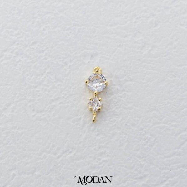 Minimalist Round Circle Bezel Cut Connector - Liontin Sambung/Konektor Bentuk Bulat untuk Gelang/Kalung