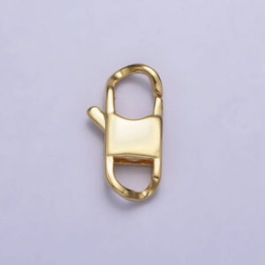 Curved Lobster Clasps Geometric 24k Gold Filled Hypoallergenic Jewerly Making Supplies Pengait Kalung / Gelang