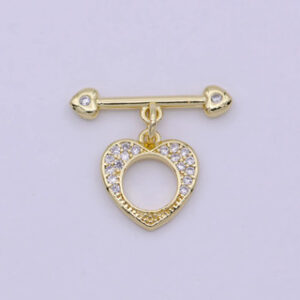 Heart Toggle Clasp