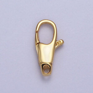 Slim Long Lobster Clasps Hypoallergenic Jewerly Making Supplies Pengait Kalung / Gelang