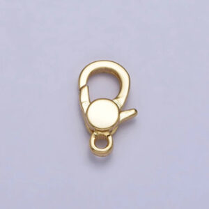 Mini Oval Lobster Clasp 24k Gold Filled DIY Jewelry Making Supplies - Pengait Kalung / Gelang Kotak Unik Hypoallergenic