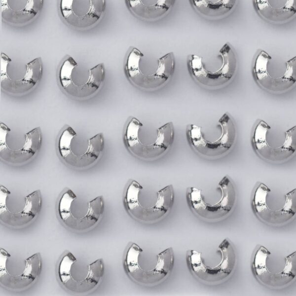 3,2 mm Clamshell Crimp Beads Cover - Kodokan Stopper Ujung Model C For DIY Accessories Jewelry Making