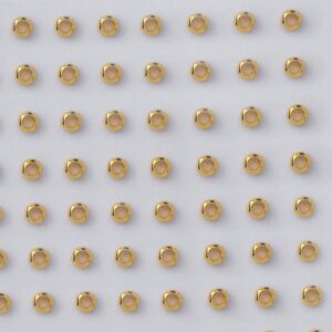 1 mm Crimp Beads Stopper Merica Bulat Premium Gold Filled DIY Jewelry Supplies