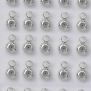 (5 pcs) 3,75 mm Rubber Silicone Stopper for Adjustable Necklace/Bracelet - Karet Serut Untuk Gelang/Kalung DIY Aksesoris Jewelry Making Hypoallergenic
